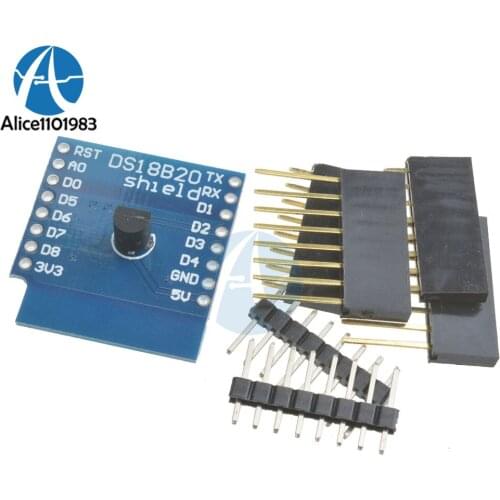 DS18B20 Temperature Sensor Shield For Wemos D1 Mini For Arduino ESP NodeMCU Wifi Module Measurement Module WIFI Extension Board