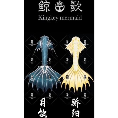Customized mens and womens professional beauty fishtail swimsuit aquarium performance fish skin big tail large size SSI PADI M
