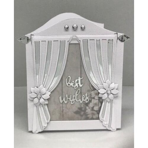 KSCRAFT Curtain Metal Cutting Dies Stencils for DIY Scrapbooking/photo album Decorative Embossing DIY Paper Cards