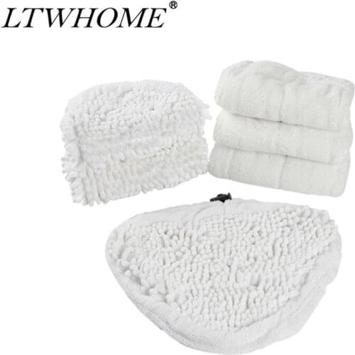 LTWHOME Replacement Microfiber Mop Pads and Coral Pads Set Fit for Dirt Devil Steam Mop AD50000, AD50005