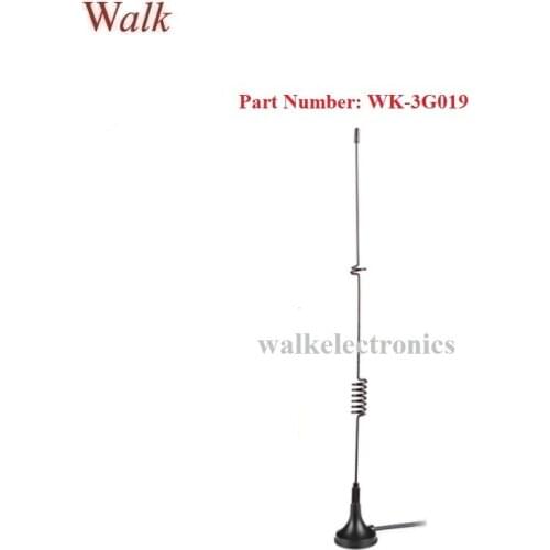 SMA male RG174 cable high gain outdoor GSM 3G car Antenna, magnetic mount whip antenna