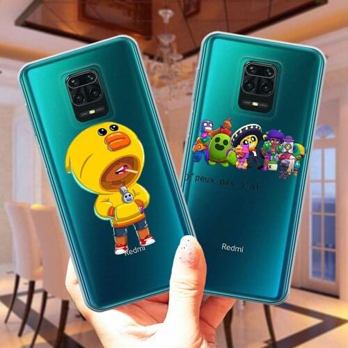 Soft TPU Cover For Xiaomi Redmi 9 Note 9 Pro Max Note 9S 10X Poco M2 Pro Cute Cartoon Stars Clear Silicone Phone Case