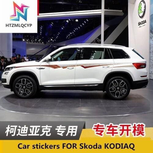Car stickers FOR Skoda KODIAQ 2017-2018 appearance decoration waist line pull flower personality creative stickers