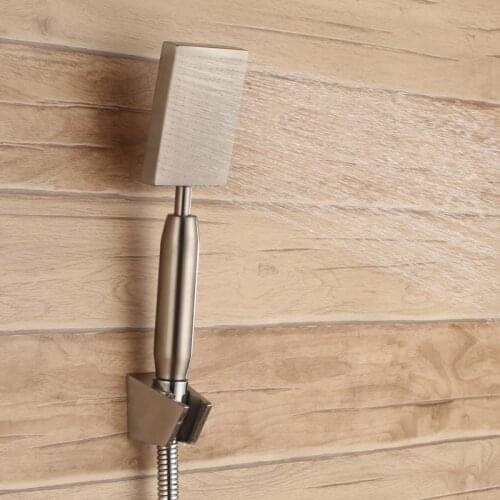High Pressurize Water Saving 304 Stainless Steel Square Hand Shower Bathroom Shower Head,Brushed Nickel--M226