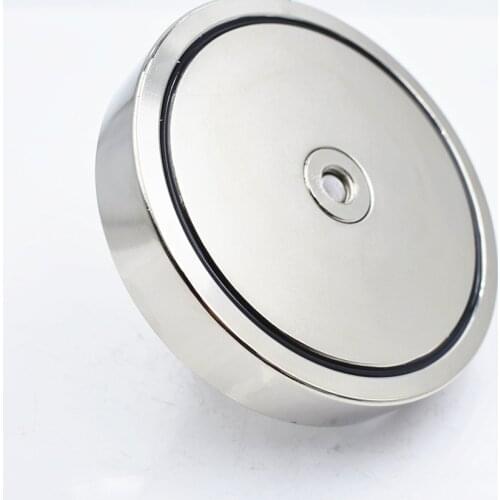 Neodymium Magnet D107mm 550kg Salvaging Holder Powerful Pull Circular Ring Hook Permanent Deep Sea