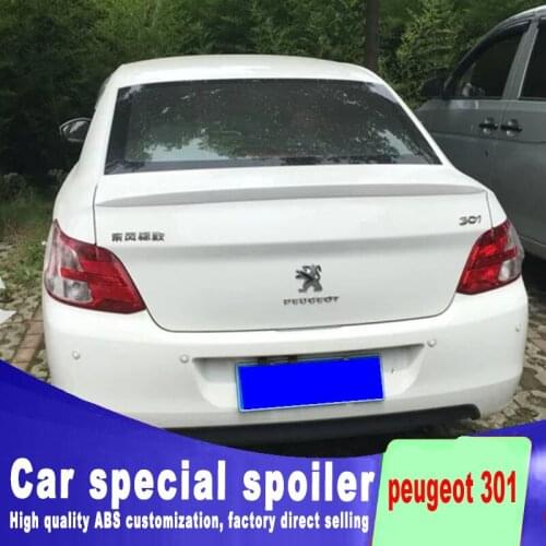 New design 2014 2015 2016 2017 style for peugeot 301 spoiler high quality ABS material streamline primer or any color paint