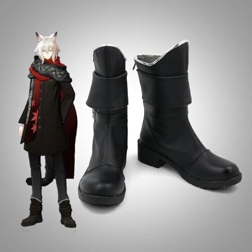 Eternal 7th Day Capital Black Cat Night Cosplay Shoes Boots Halloween Costume Accessory Prop