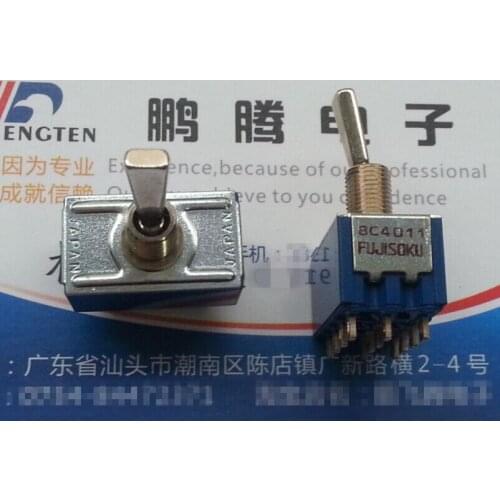 Original new 100% 8C4011 button switch 12pin 2gear rocker toggle switch four knife double throw 6A 125VAC
