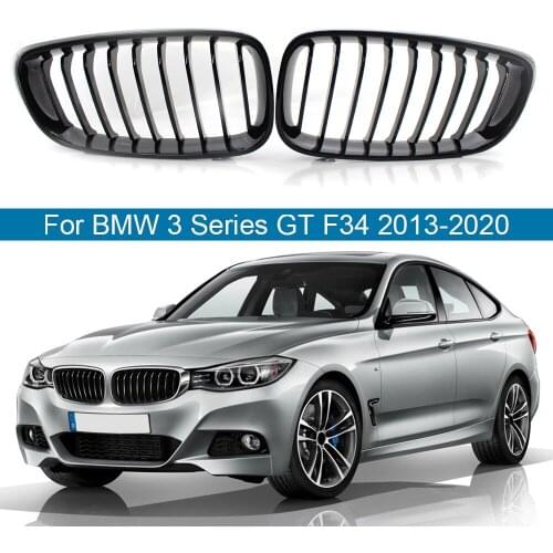 Pair Front Bumper Hood Kidney Grilles Grill 1 Slat Replacement For BMW 3 Series GT F34 320i 328i 335i 2013-2020 Car Accessories