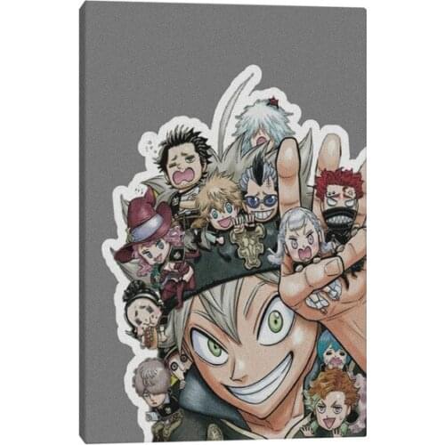 Home Decor Lienzo Poster Anime Lot People Wall Art Canvas Prints Cute Paintings Pictures For Living Room Modular No Framework