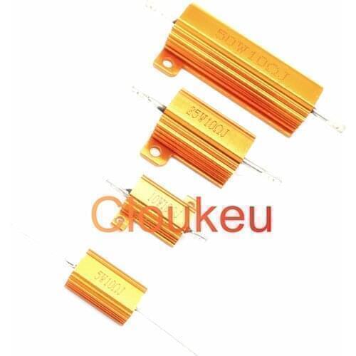 RX24-5W 10W 25W 50W 5% Golden aluminum resistance 68K 70K 75K 80K 82K 91K 100K ohm