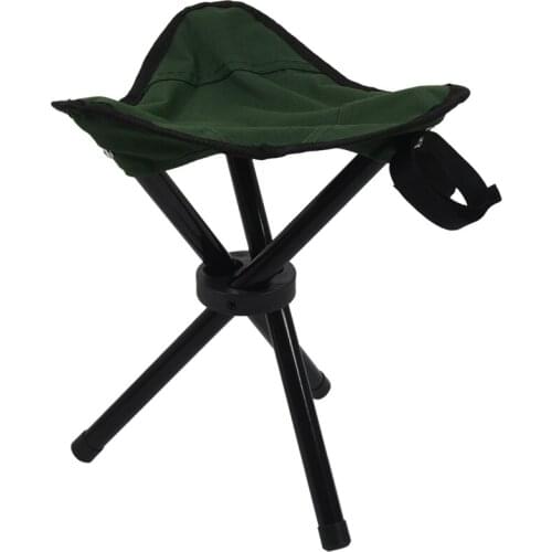 Folding Tripod Stool Outdoor Portable Camping Seat Lightweight Fishing Chair NEW