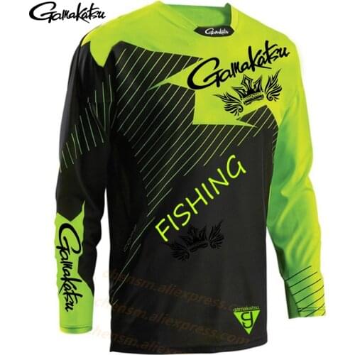 Gamakatsu Fishing Jersey Clothing Summer Quick Dry Cycling Sun Protection Anti-mosquito Fishing Shirt Breathable Anti-uv Clothes