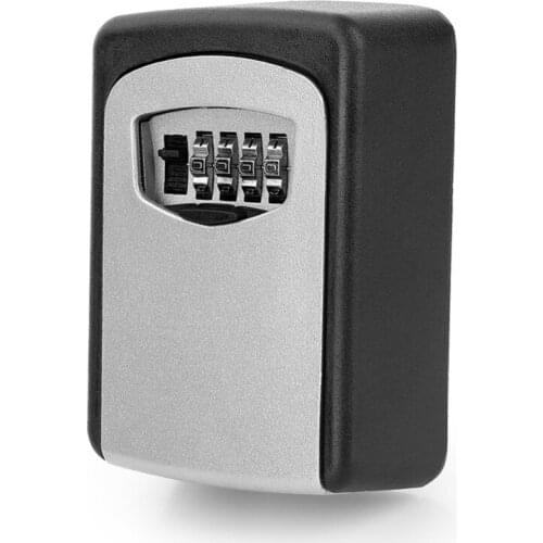 Outdoor Safe Key Box Key Storage Organizer With 4 Digit Wall Mounted Combination Password Keys Hook Organizer Boxes