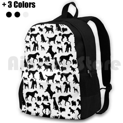 Dog Pattern | Puppy Pet Dog Owner Breed Outdoor Hiking Backpack Waterproof Camping Travel Dog Owner Dog Training Dog Sports Dog