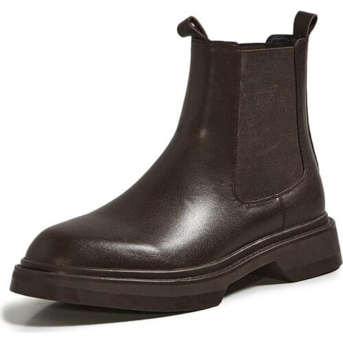 SKLFGXZY New style Genuine leather Womens boots European style fashion cowhide Female boots Autumn and winter shoes