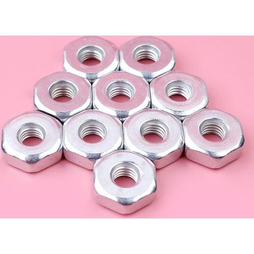 10pcs/lot M8 Bar Nut For Stihl MS170 MS180 MS210 MS230 MS250 MS240 MS260 MS290 029 026 024 025 023 021 018 017 012 011 Chainsaw