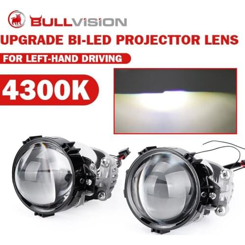 70W Bi led lens 3 inch Projector lenses for cars Angel Eyes LED H4 H7 H1 9005 9006 Headlight Lens 4300K Car accessories 2 Pack