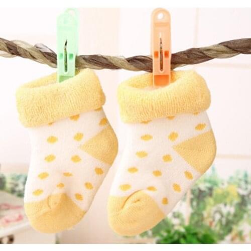 20 Pcs/Pack Colorful Plastic Clothes Pegs Laundry Hanging Pins Clips Household Clothespins Socks Underwear Drying Rack