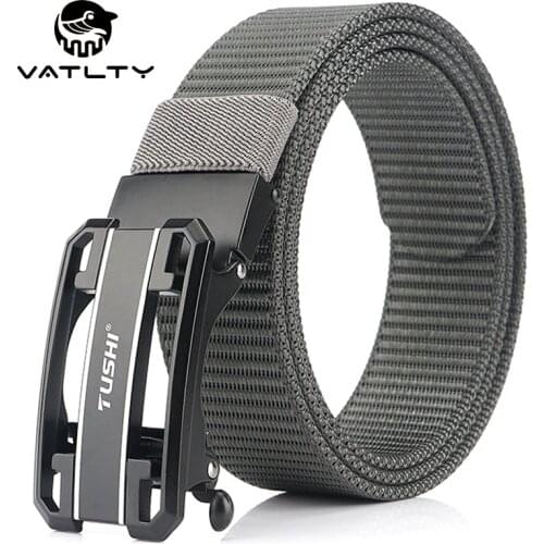 2021 3.4cm Nylon Belts For Men Anti-Rust Metal Quick Release Buckle 1200D Strong Thick Nylon Jeans Belt Outdoor Sports Work Belt