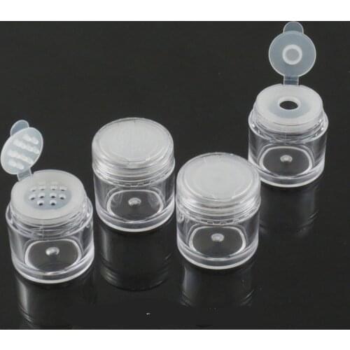 5ml Refillable Bottles loose powder jar with 1/3/12 holes nail powder bottle with sifter,colver nail glitter powder container
