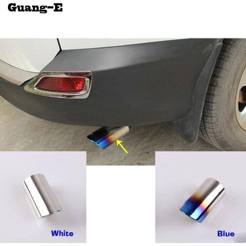 Car Styling cover muffler exterior end pipe dedicate stainless steel exhaust tip tail outlet 1pcs For Toyota RAV4 2016 2017 2018