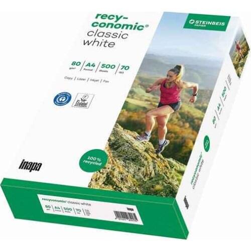 Printer Paper Recyconomic Classic White (500 uds) (Refurbished B)