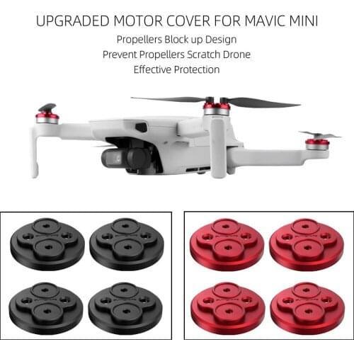 4pc aluminum alloy Motor Covers Prevent propellers Scratch For DJI MAVIC MINI Drone Camera power Protector Case With screws #106