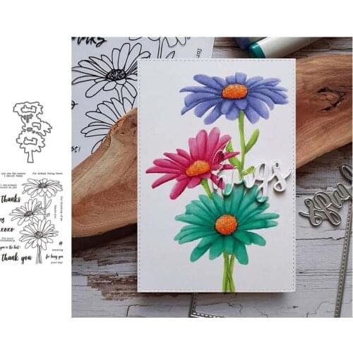 Flowers Metal Cutting Dies and Stamps Scrapbooking Handmade Tools Mold Cut Stencil New 2021 DIY Card Make Mould Model Craft