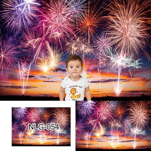 New Year 2022 Firecrackers Firework Party Decor Photography Backdrops Photo Background Festival Celebration For Photo Studio