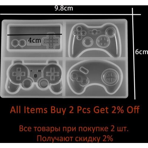 1pcs Video Game Controller Resin Molds Gamepad Game Controller Epoxy Mould Silicone Resin Mold For Diy Jewelry Making Findings