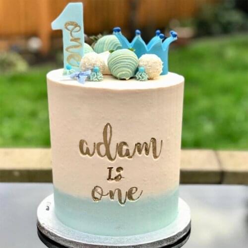 E7CB Cake Tool Acrylic Alphabet Letter Embossed Cutter Mold Cookie Cutter Stamp with Brush Fondant Cake Decorating Tools