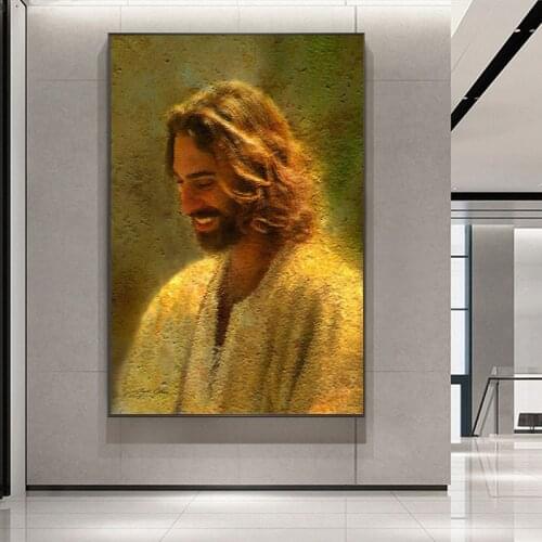 God Jesus Christ Picture Home Decor Wall Art Prints and Posters Portrait Canvas Painting Living Room Bedroom Wall Decor