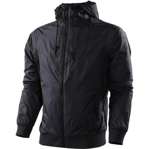 Four seasons jacket men hooded Windproof cycling Mountaineering clothes Run Gym Casual thin Jacket Men Coat