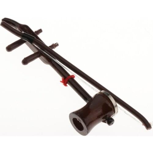 Miniature 1/12 Chinese Violin Model Dollhouse Action Figrue Accessory