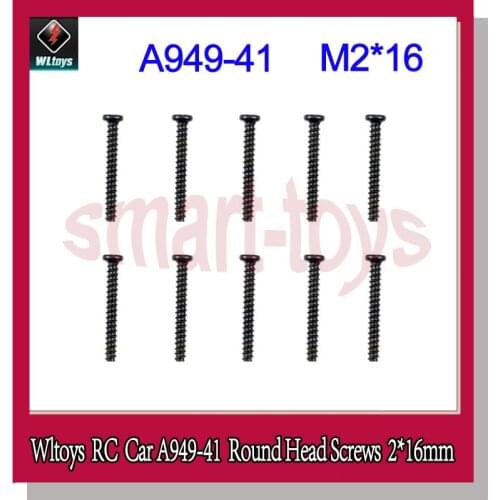 A949 Screw A949-41 Round Head Tapping Screws Set 2*16mm for Wltoys A949 A959 A969 A979 RC Car Parts