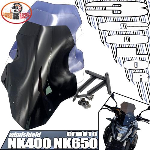 Motorcycle Sports Touring Windshield Viser Visor Deflector WindScreen Fits For NK400 NK650 2018 2019 2020 400NK 650NK '18-'20