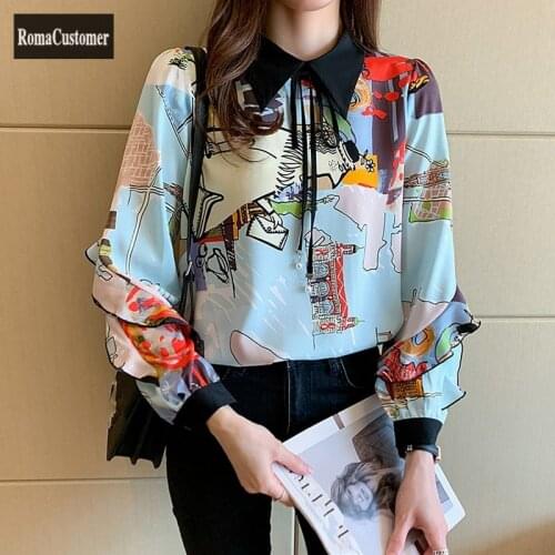 Блузки с цветами RomaCustomer China At AliExpress