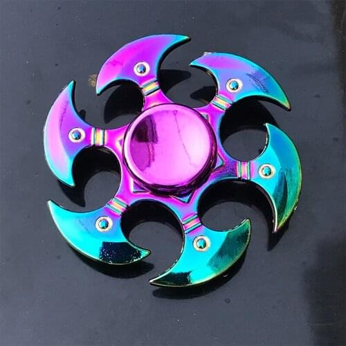 Hand Spinner Fidget Spinner Metal Rainbow Spiner Anti-Anxiety Toys for Spinners Focus Relieves Stress Finger Spinner