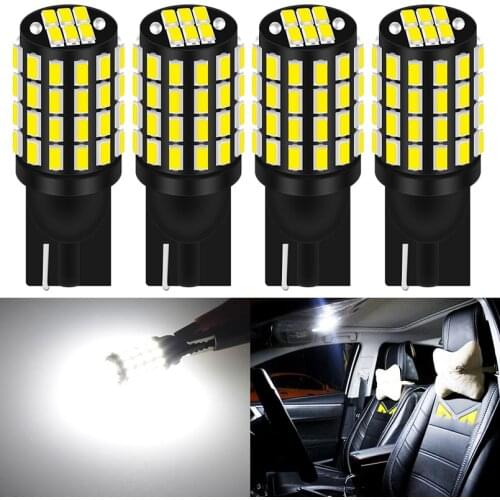 4x W5W T10 Canbus led bulb 168 194 Turn Signal License Plate Light white 6000K for Trunk Lamp Clearance Lights Reading Lamp 12V