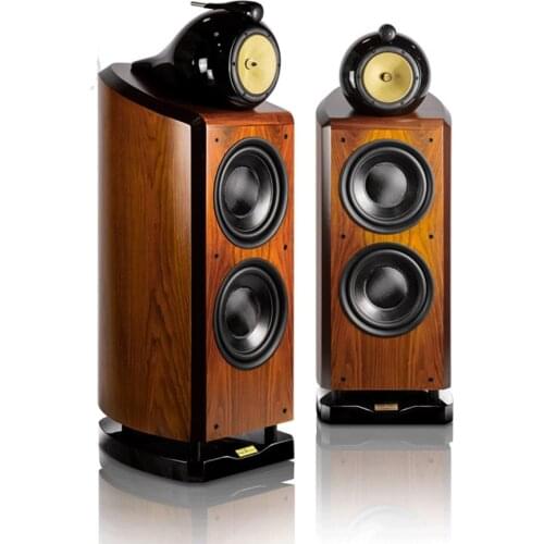 Three Way 4 Unit Double 10 Inch Woofer Hifi Speaker Hi-end Floor Speaker Large Home Theater System (pair)