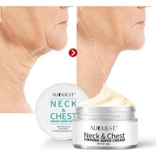 AuQuest Firming Neck Cream Chest Lifting Treatment Anti Aging Wrinkle Nourishing Cream Repair to Soft Smooth Skin Moisturizer