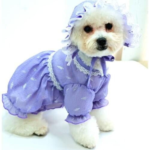 Outdoor Dog Shirt with Hat Summer Pet Clothing Cat Puppy Costumes Yorkshire Pomeranian Maltese Poodle Bichon Schnauzer Clothes