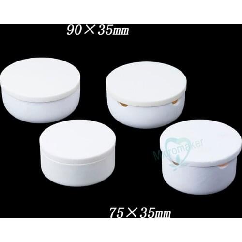 High Quality Dental CAD Crucible For Zirconia Crowns Sintered Round Shaped 75mm/90mm Crucible