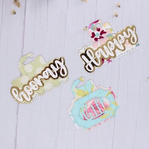 ZLDECOR Cute Bag Toppers Metal Cutting Dies Stencils for DIY Scrapbooking Decorative Embossing DIY Paper Cards