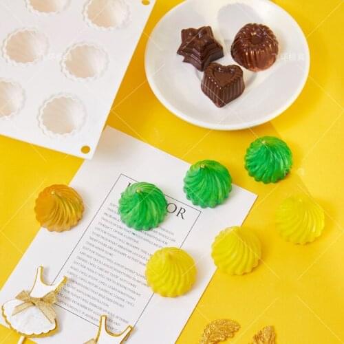 15 Grid Whirlwind Mousse Cake Mold Silicone Mold Onion Shapechocolate Jelly Cake Mould French Dessert Baking Mold Kitchen Tool