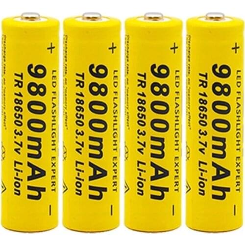 2021 new 18650 lithium ion battery 9800mah rechargeable battery 3.7V for flashlight or electronic equipment battery