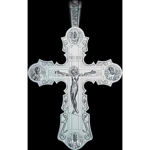 Cross_Crucifix_1 3D model relief figure STL format Religion 3d model relief for cnc in STL file format