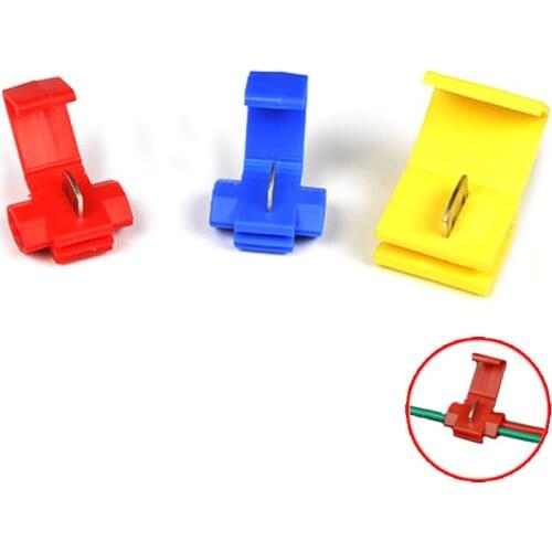 50/20/10PCS Red Electrical Cable Connectors Fast Quick Splice Lock Wire Terminals Crimp 22-16 18-14 12-10AWG Wire Connector