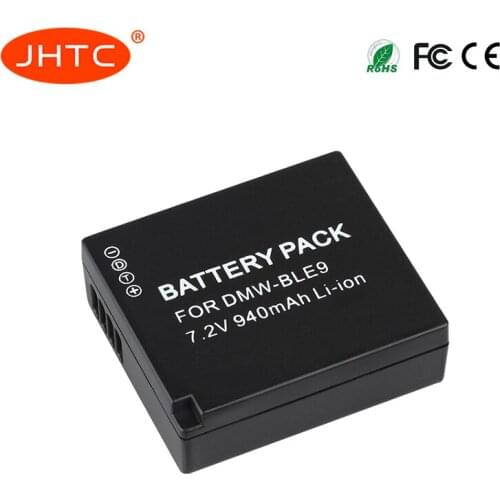 Batterie DMW-BLE9 CAMERA BATTERY For Panasonic DMC S6 DMCGF5 DMCGF3 DMCGX80 DMCLX100 DMC-GX7 MARK II DMW BLE9 Baterai 940Amh